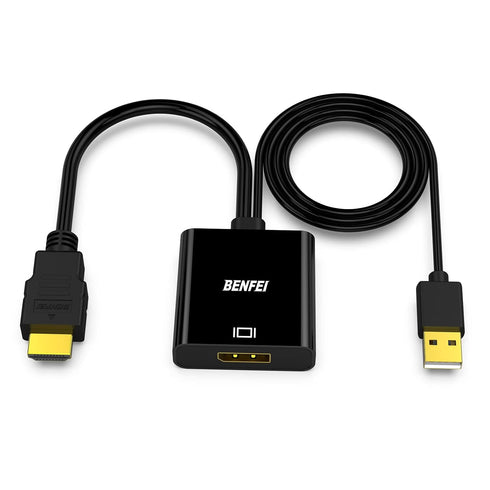 BENFEI HDMI to DisplayPort Adapter, Uni-Directional 4K@60Hz Compatible with Laptop, Xbox 360 One, PS4 PS3