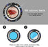 Bling Crystal Rhinestone Cell Phone Ring Holder Grip, 360° Rotation Ultrathin Finger Stand Compatible with iPhone