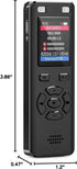 DGFAN 128GB 9280 MP3 Voice Recorder - Hours Voice Activated Recorder Device with Playback, Noise Reduction, Player