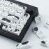 PBT Keycaps 135 Keys, Black and White Cat Cute Shape Keycaps Set, Dye-Sublimation Mao Profile for Mechanical Keyboards