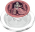 PopSockets PopGrip for MagSafe Librarian Skeleton Gothic Goth Book Reading Lover Pink