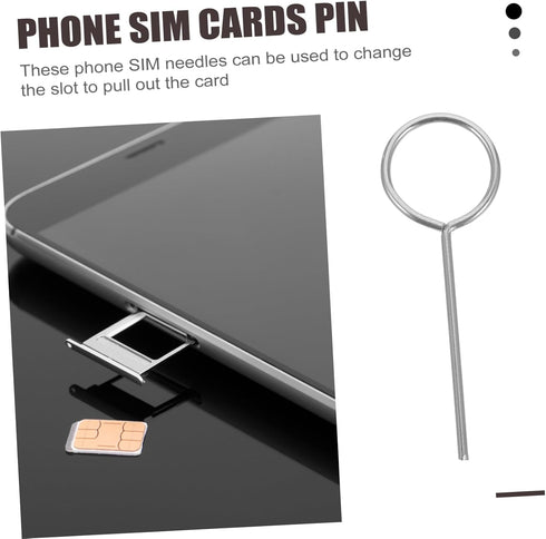 500pcs Housoutil Sim Ejector Tool for Mobile Phones Card Tray Removers for and More Easy to Use Sim Card Opener
