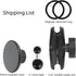 Leenconghui 3.54" 17 16 15 14 13 Magnetic Cell Phone Holder Base with Double Socket arm for MagSafe iPhone