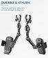 Uonser Rear View Mirror Phone Holder, Premium Aluminum Alloy Mount with Multi-Angle Adjustment, Rearview Mirror Phone
