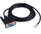 6 Feet Black PVC Male-to-Male Serial Cable for Meade Telescope Control, 4P4C RS232, 180cm Length
