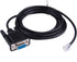 6 Feet Black PVC Male-to-Male Serial Cable for Meade Telescope Control, 4P4C RS232, 180cm Length