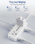 Waksmart 5 4 3 (5V/3.4A 17W), Flat Plug Power Strip - Ft Thin Flat Extension Cord with AC Outlets USB Ports Flat Outlet