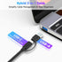 RSHTECH 7-Port Powered USB 3.2 Hub with 10Gbps USB-A 3.2, 2 USB-C 3.2, 4 USB 3.0 Ports, 3.3ft Cable