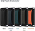 Sinjimoru Phone Grip Card Holder with Phone Stand, Secure Stick on Wallet for iPhone with Kickstand for Table. Sinji