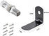 SO-239 3/8-24 L-Shape Universal CB Antenna Hood/Trunk Channel Wall Mount with Stud Compatible with Standard Threaded