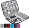 Travel Case Carry Pouch, Portable Waterproof Double Layers All-in-One Storage Bag for Power Bank USB Cable Mouse Cords