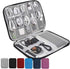 Travel Case Carry Pouch, Portable Waterproof Double Layers All-in-One Storage Bag for Power Bank USB Cable Mouse Cords