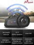 Maxto Motorcycle Bluetooth Headset, MX1 2-Riders Intercom Communication System, HiFi Stereo Sound, IPX6 Waterproof