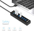IVETTO 7-Port 3.0 3.3ft USB Hub, Data USB Hub Splitter with Long Cable for Laptop, PC, MacBook, Mac Pro, Mac mini