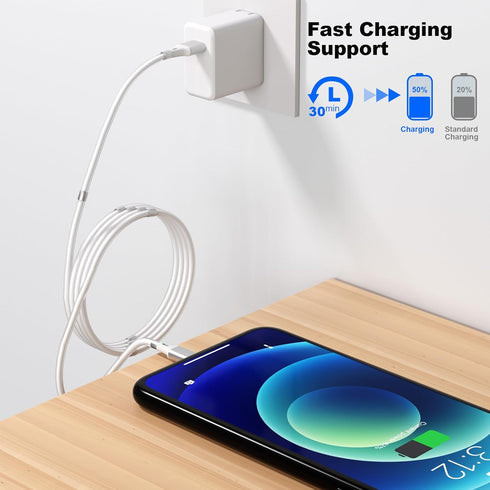 Innovative Magnetic Charging Cable (3.3ft) Tangle-Free with Magnets for Easy Storage, Fast Charger for iPhone 14 to 6