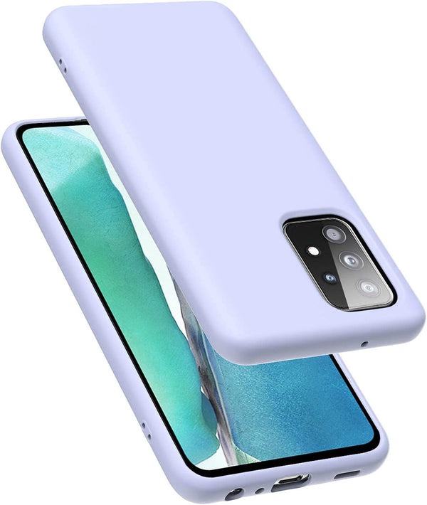 Galaxy A52 5G&4G Case, Liquid Silicone with Microfiber Lining, Shockproof Design Soft Gel Rubber Phone Case Cover -