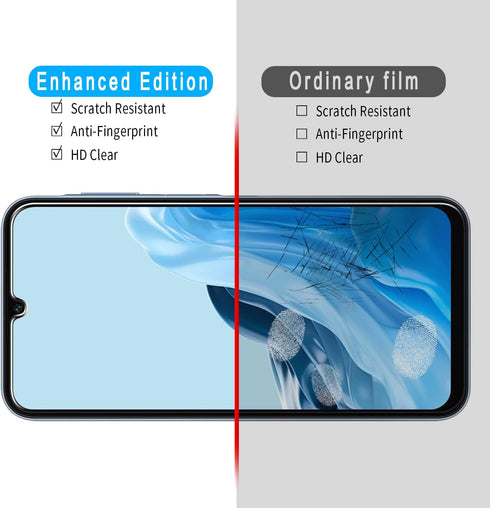 Slanku 3 Pack Tempered Glass Screen Protector for Samsung Galaxy A25 5G - Scratch Resistant, Touch Sensitive, Bubble