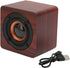 Heayzoki Wooden Retro Bluetooth Speaker, Vintage Bamboo Wood Home Audio Speakers with Subwoofer, Mahogany Grain