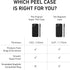 PEEL Original Super Thin Case for iPhone 13 Mini, Blackout, Ultra Slim Design, Protects & Showcases Your Device