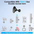EEEKit 1" Aluminum Alloy Magnetic Phone Holder Compatible with Ram Mount, Ball Head Metal Mount Base for Double Socket