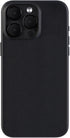 iPhone 15 Pro Max Leather Case, Genuine Leather with Built-in Magnets for Wireless Charging - Midnight