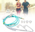 Yunseity Air Tube Headphones - Universal 3.5mm Bilateral Air Tube Earbuds with Noise Cancellation, Green