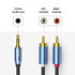 RCA to 3.5mm Adapter AUX Cable by MillSO, 3.3ft/1m Premium Stereo Audio Cord for Connecting Devices