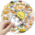 CHVISO 60PCS Japanese Lazy Egg Kawaii Stickers, Vinyl Waterproof Stickers for Kids, Teens, Adults