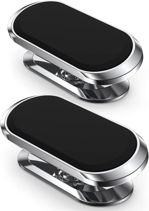 2 Pack Magnetic Phone Holder for Car - Upgrade Magnet with 360 Rotation, Compatible with All Smartphones, Dashboard