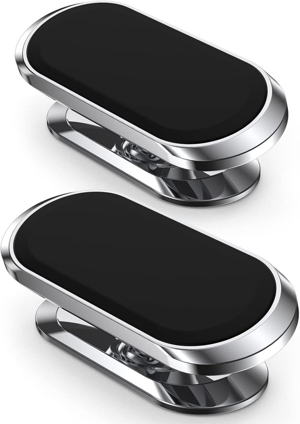 2 Pack Magnetic Phone Holder for Car - Upgrade Magnet with 360 Rotation, Compatible with All Smartphones, Dashboard