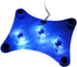 ThreeH USB Fan Laptop Cooling Pad with 3 Fans & Blue LED Lights for Laptop PS3/PS4/PS Slim H-UF01
