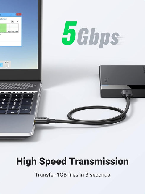 UGREEN Micro USB 3.0 Cable USB 3.0 Type A Male to Micro B Cord Compatible with Samsung Galaxy S5 Note 3 Camera Hard Drive and More 6ft