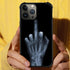ZHEGAILIAN Skull Hand X-ray Case for iPhone 15 Pro Max, 6.7", Soft TPU Bumper, UNBreak Reinforced Corners, Men/Boys.