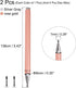 MECCANIXITY 2pcs Stylus Pens for Touch Screens Magnetic 4 Fine Point Disc Universal Capacitive Pen Sensitivity for All Capacitive Touch Screen, Silver/Gold