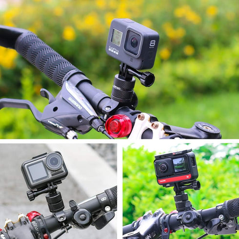 SUREWO Bike Mount for GoPro Hero 12/11/10/9/8/7/6/5 Black, Aluminum Handlebar Mount for Action Cameras