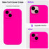 ORNARTO iPhone 15 Case - Shockproof, Waterproof Liquid Silicone, Full Cover with Screen Protectors - Hot Pink, 6.1 inch