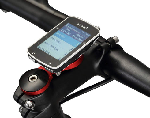 Adjustable Bicycle Stem Computer Mount for Garmin Edge 25 130 200 500 510 520 800 810 820 1000 1030 (Black)