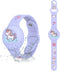 Waterproof Airtag Bracelet for Kids - Cute Cartoon Silicone Hidden Wristband, Anti-Lost Apple Airtag Holder, Purple