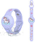 Waterproof Airtag Bracelet for Kids - Cute Cartoon Silicone Hidden Wristband, Anti-Lost Apple Airtag Holder, Purple