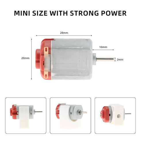 6 Sets 3V-12V 25000RPM 60PCS 2AA DC Motors Kit Mini Electric Hobby Motor with Plastic Gears, TT Motor, Battery Holder