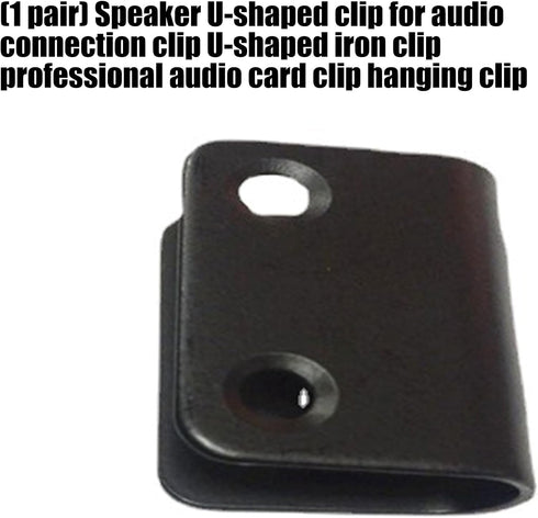 Kaeltsyn 2pcs Heavy Duty U Shaped Plate Hanging Speakers Connector Clip for Secure Wall Mount Clamp Professional Music