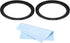 PATIKIL 82mm-95mm Metal Step Up Ring with Cleaning Cloth, 2 Pack Camera Lens Filter Adapter Ring