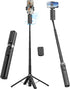 AOCHUAN Face Tracking Tripod for iPhone & Android,57'' Expandable 360 Rotation Selfie Stick
