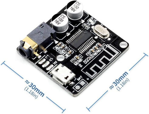 HiLetgo 5pcs Bluetooth 5.0 Mp3 Lossless Decoder Board, Wireless Stereo Music Decoding Module, Micro USB Audio Receiver