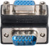 CY Adapter 90 Degree Up Angled VGA - Male to Female Extension Adapter for Monitor and Projector