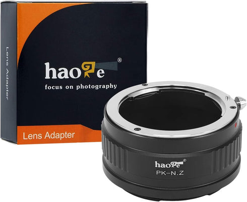 Haoge Manual Lens Mount Adapter for Pentax K PK Lens to Nikon