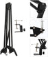 Zerodeko 1/4-inch Metal Scissor Arm Webcam Clamp Stand with Screw Desktop Holder for USB Camera Streaming and Video