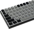 YMDK 128 PBT Double Shot ANSI ISO OEM Profile Pudding Keycaps for MX Mechanical Keyboard 61 68 87 104 (128 Black Gray)