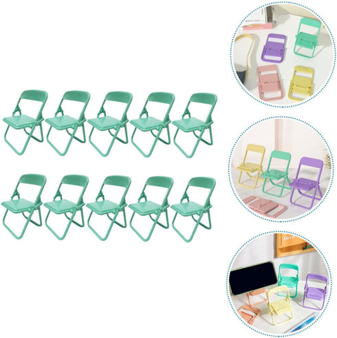 NUOBESTY 4.33X2.55X2.16In Cute Cartoon Mini Chair Mobile Phone Stand for Desk Stable Simple Holder for Easy Viewing