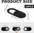 Ksheria 10Pcs Webcam Cover Slide, Thin Web Camera Covers, Laptop Camera Cover Slide, Computer Camera Cover, Camera